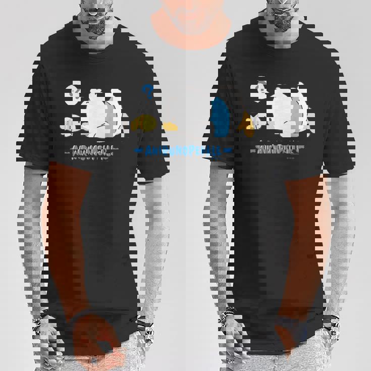 あひるのペックル にらめっこ？ Tシャツ 面白い贈り物