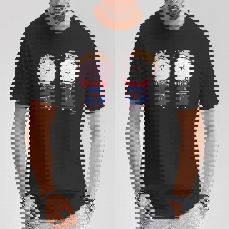 うさまる うさまるとうさこ ダークカラー Tシャツ 面白い贈り物