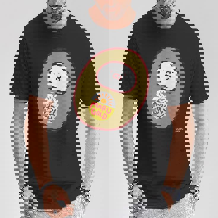 うさまる キウイまる ダークカラー Tシャツ 面白い贈り物