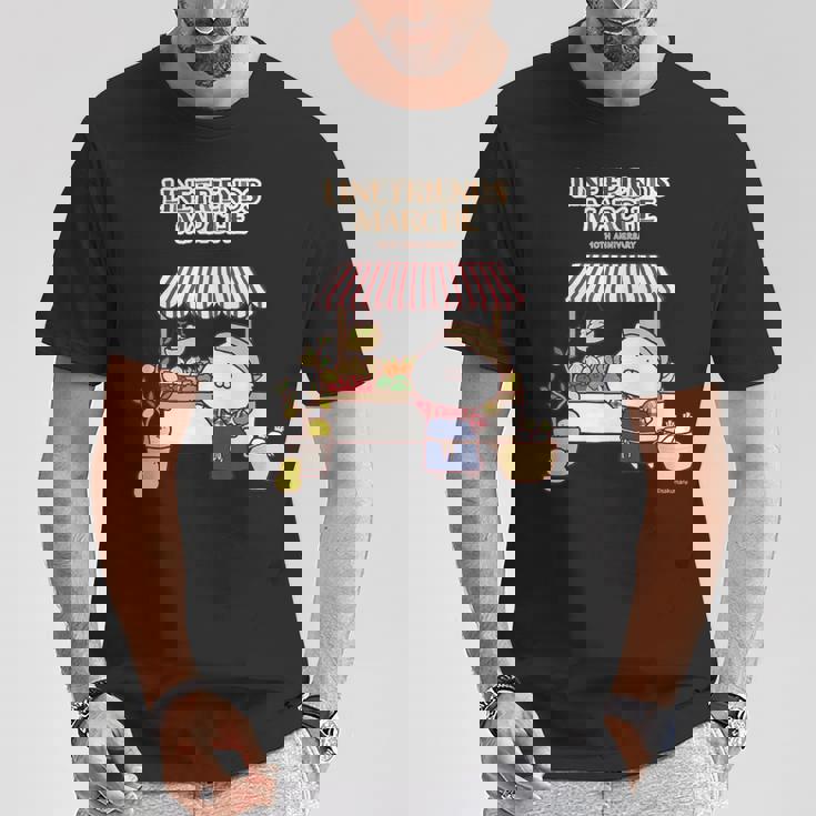 うさまる ベジまるシェロゴ付 ダークカラー Tシャツ 面白い贈り物