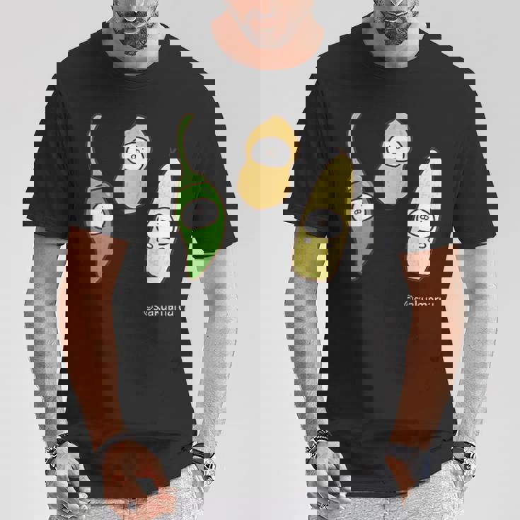 うさまる ベジまるズ ダークカラー Tシャツ 面白い贈り物