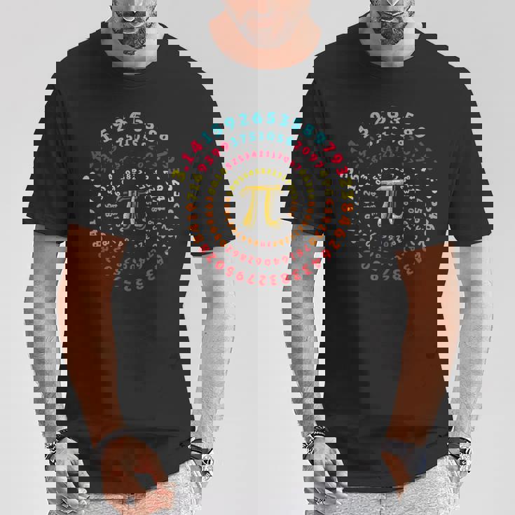 おかしい円周率日スパイラル 314 円周率記号数学教師 Tシャツ 面白い贈り物