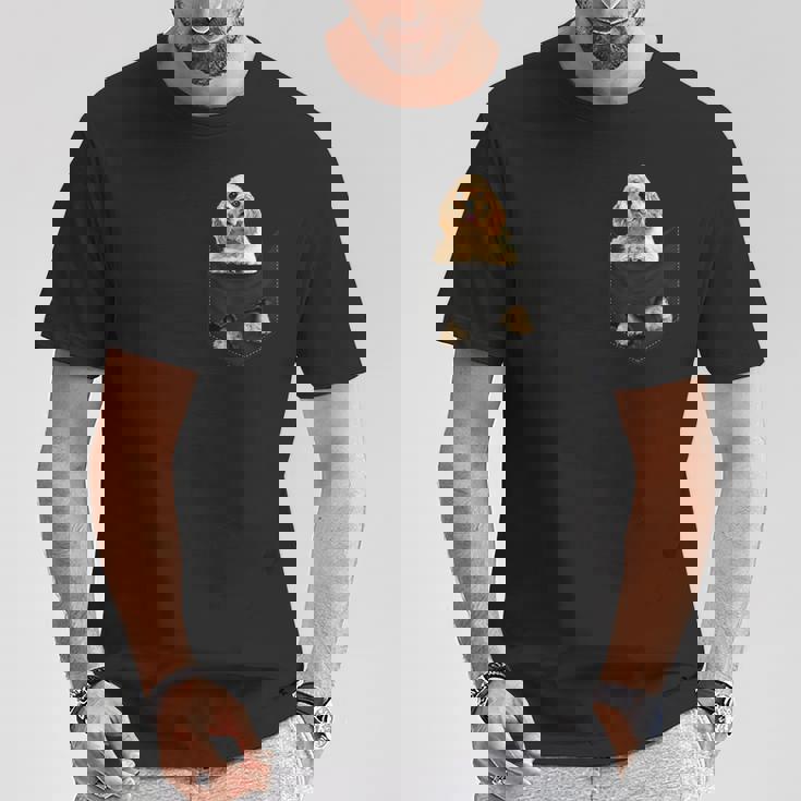 おかしなアメリカンコッカースパニエル犬ポケット犬愛好家 Tシャツ 面白い贈り物