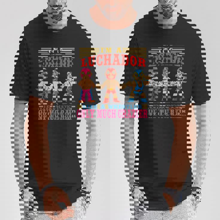 おかしなプロレス ルチャ・リブレ・ルチャドール Tシャツ 面白い贈り物