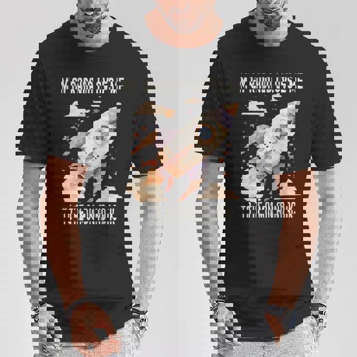 おじいちゃんは私を月まで愛して帰って Tシャツ 面白い贈り物