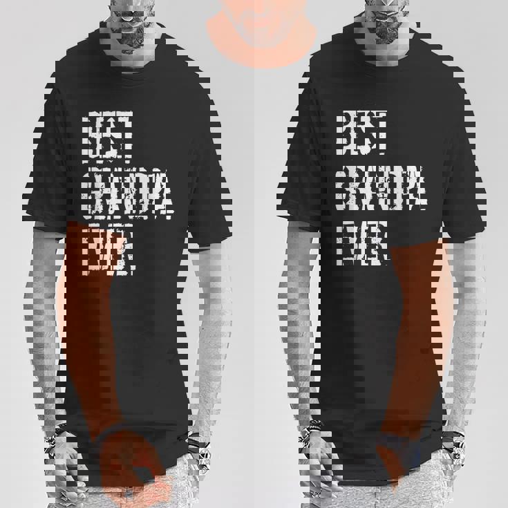 メンズ おじいちゃん誕生日クリスマスプレゼントベストおじいちゃんエバー Tシャツ 面白い贈り物