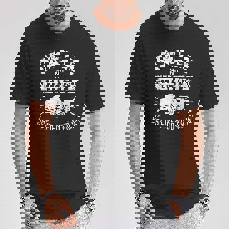 おじさんと甥っ子の一生の友 Tシャツ 面白い贈り物