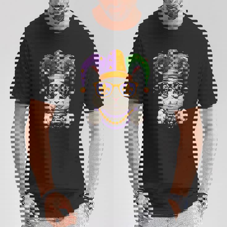 おもしろうさぎ マルディグラ フェスティバル カーニバル レディース メンズ キッズ Tシャツ 面白い贈り物