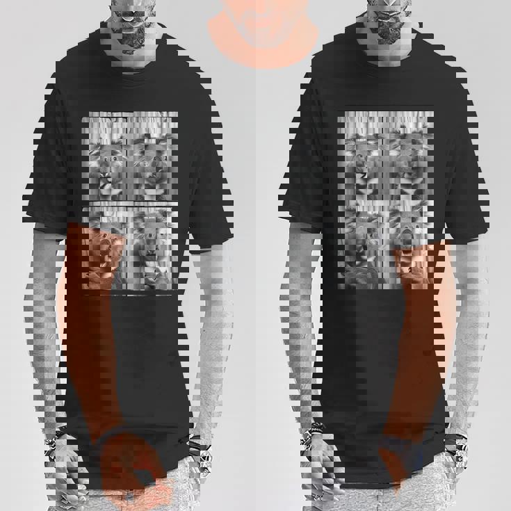 おもしろコアラ顔笑いコアラ動物写真かわいいコアラ Tシャツ 面白い贈り物