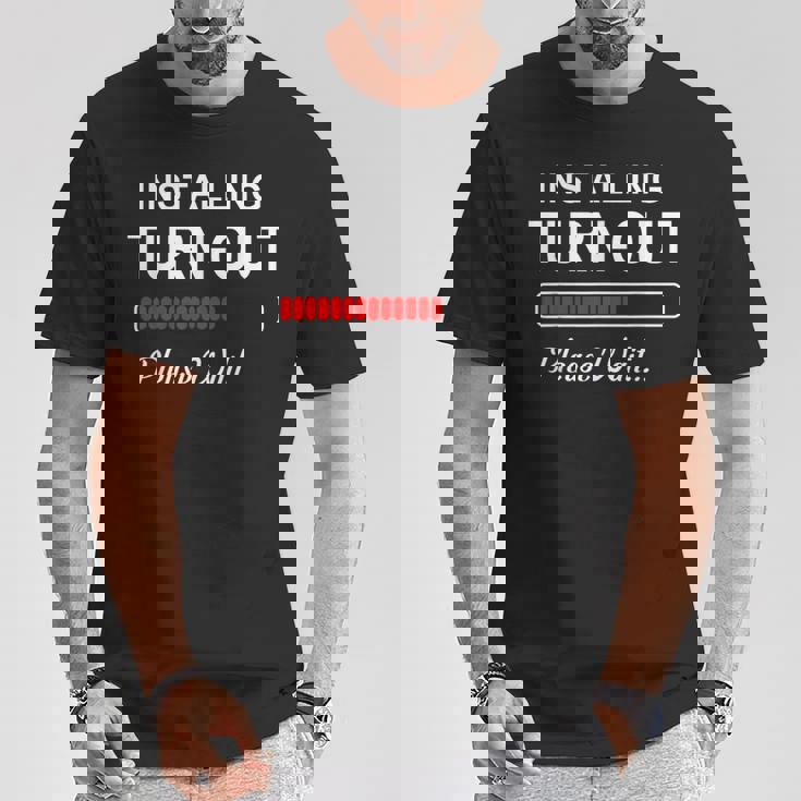 おもしろバレエレッスン設置 ターンアウトクラス かわいい Tシャツ 面白い贈り物