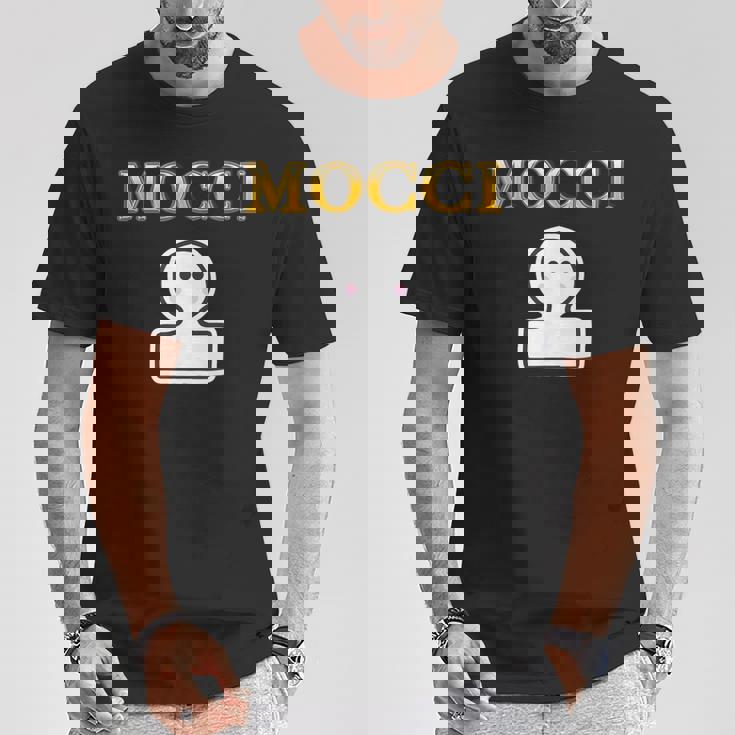 おもち Mocci 餅『おやつ ポップ』ブランド ロゴ パロディ お菓子 おやつ 面白い かわいい Tシャツ 面白い贈り物