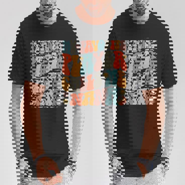 お気に入りの野球選手が私をナナと呼ぶ母の日。 Tシャツ 面白い贈り物