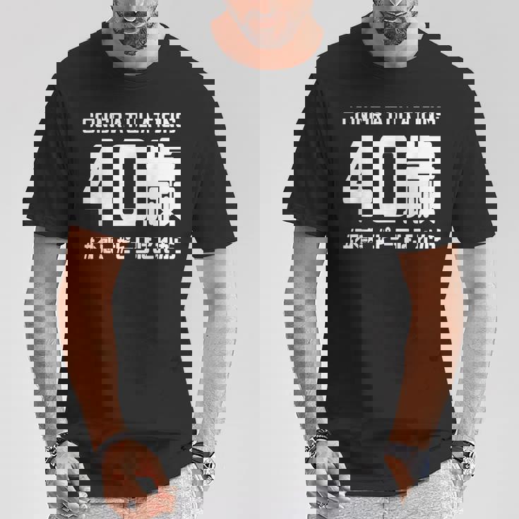 お誕生日 記念 四十歳 四十路 アラフォー 誕生日おめでとう ピークはこれから ハッシュタグ 不惑 おもしろ 誕生日 Tシャツ 面白い贈り物