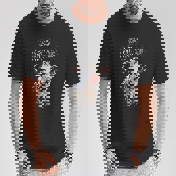 かわいい ホルスタイン 牛 の 赤ちゃん – Keep It Mooving Tシャツ 面白い贈り物