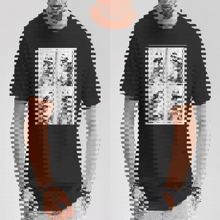 かわいい リスの顔 ペット フォトブース キッズ 若者 男の子 男性 女の子 Tシャツ 面白い贈り物