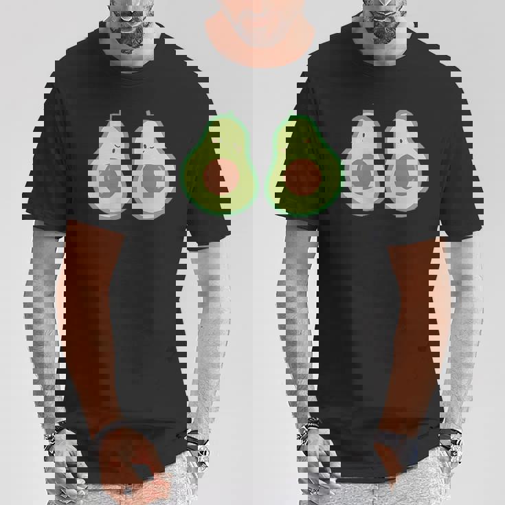 かわいいアボカド Tシャツ 面白い贈り物