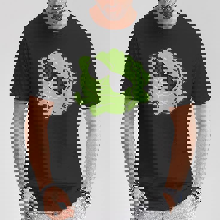 かわいいキャベツ 果実 リラックスできるレイジーキャベツ Tシャツ 面白い贈り物