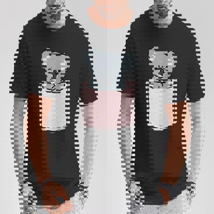 かわいいコアラ コアラベア ポケットアニマル メンズ レディース ティーン キッズ Tシャツ 面白い贈り物