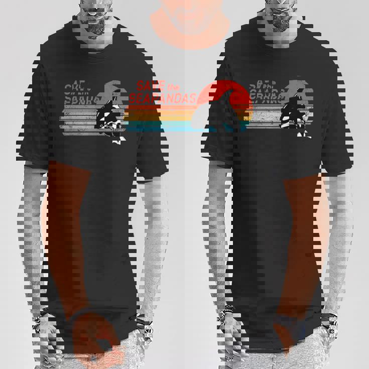 かわいいシャチave Theeapandas Tシャツ 面白い贈り物