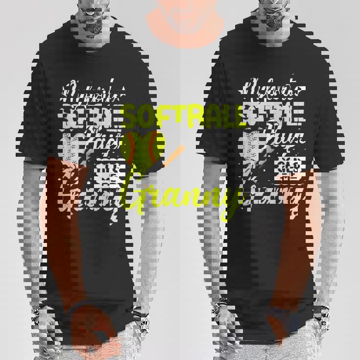 かわいいソフトボール グラニー スポーツ チームプレーヤー Tシャツ 面白い贈り物