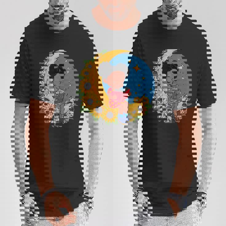 かわいいトップアフリカ系アメリカ人の黒人の女の子 Tシャツ 面白い贈り物