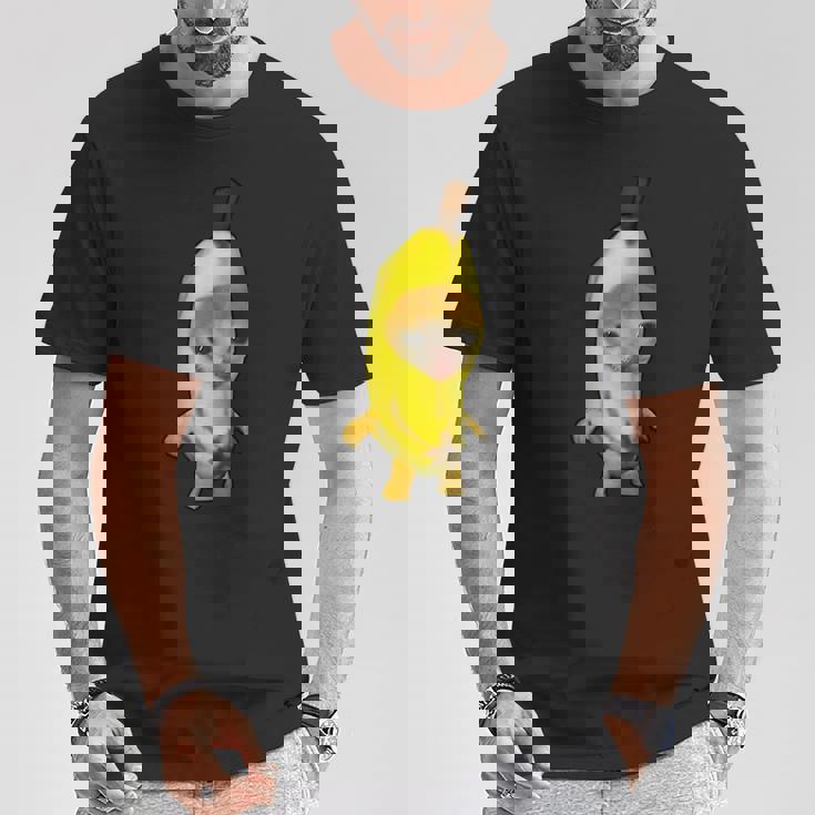 かわいいバナナ猫 ハッピーバナナキャットミーム キティ 猫好きミーム Tシャツ 面白い贈り物