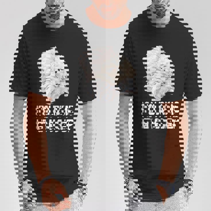 かわいいビションフリーゼ If You Love Me Let Meleep パジャマ Tシャツ 面白い贈り物