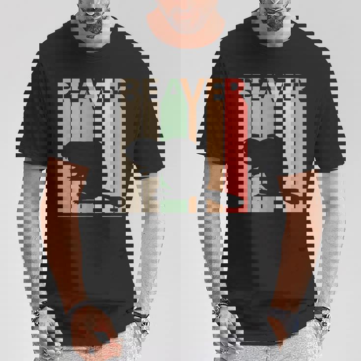 かわいいビーバーの動物 Tシャツ 面白い贈り物