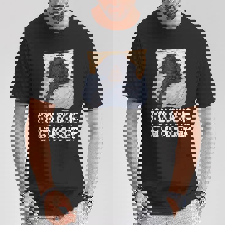 かわいいフラットコートレトリバー If You Love Meleep Tシャツ 面白い贈り物