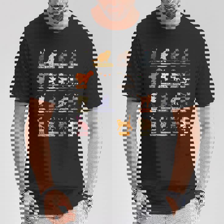 かわいい猫の種類 Tシャツ 面白い贈り物