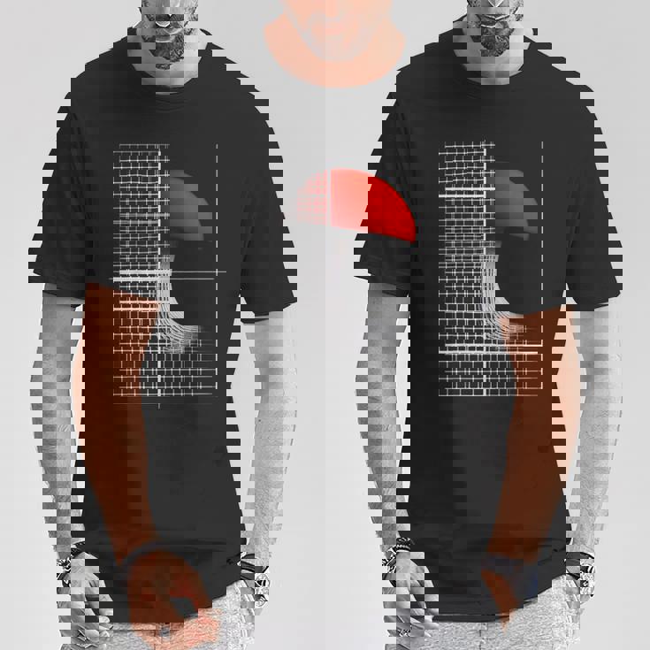 きのこ 建築 アート イラスト モチーフ きのこ Tシャツ 面白い贈り物