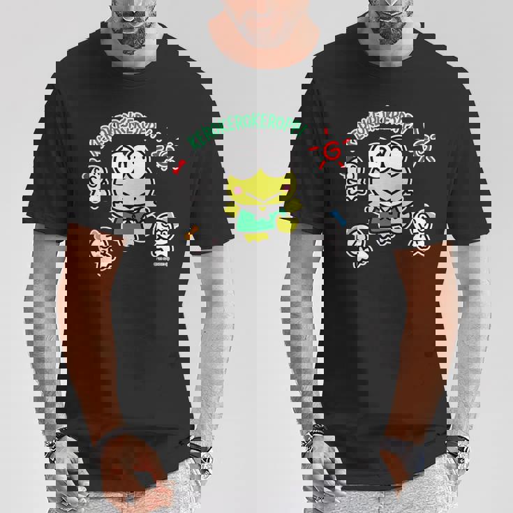 けろけろけろっぴ てるてるぼうず ダークカラー Tシャツ 面白い贈り物