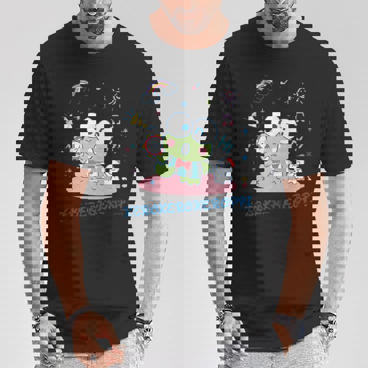 けろけろけろっぴ タンバリン 【バレンタインギフトにおすすめ！】 Tシャツ 面白い贈り物