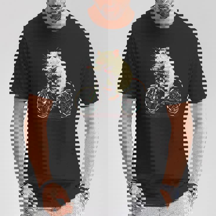 げっ歯類と白いネズミ愛好家のためのクールなサイクリングラット Tシャツ 面白い贈り物