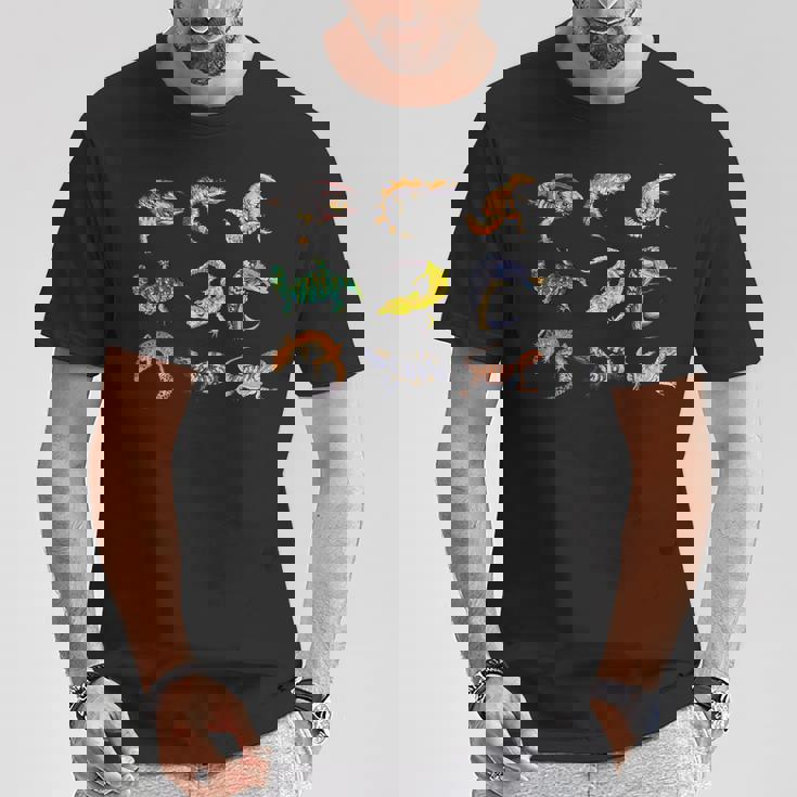 さまざまな種類のトカゲ 男の子 キッズ 女の子 教育 トカゲ Tシャツ 面白い贈り物