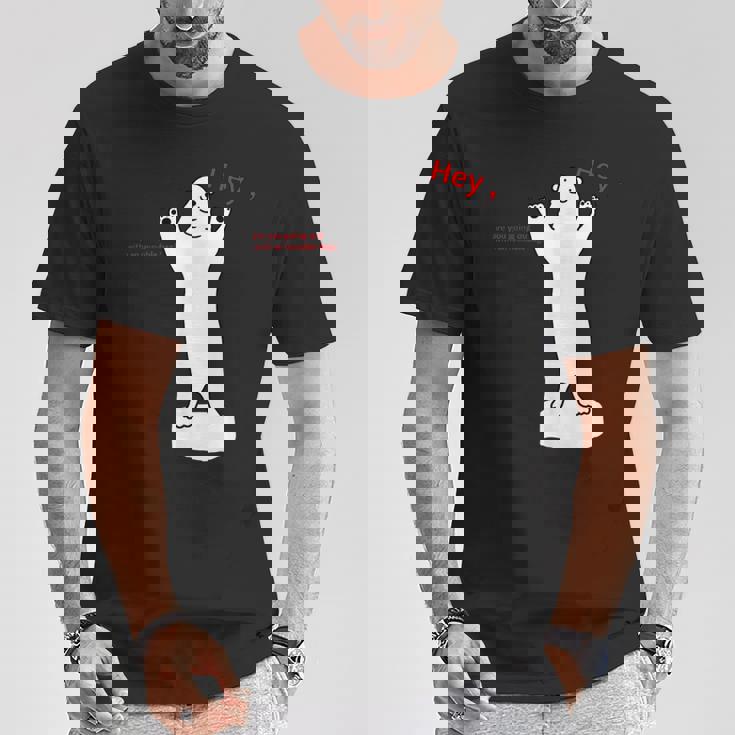 しろくま 北極クマ くま 流氷 動物 エコバック オリジナルデザイン 手描き イラスト ロゴプリント かわいい おもしろ Tシャツ 面白い贈り物