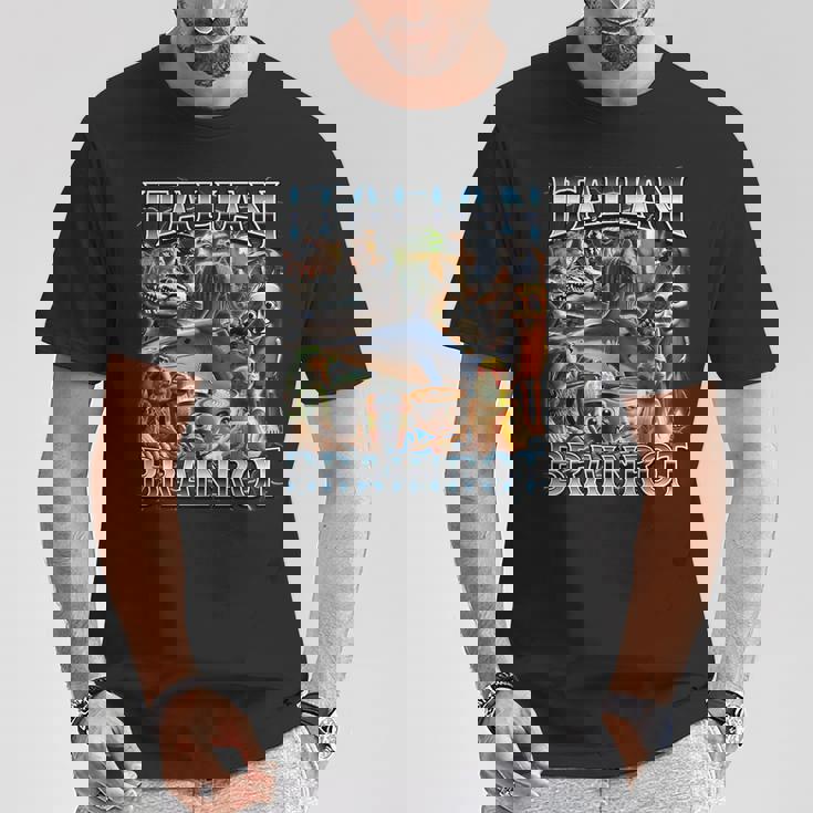 すべてのイタリアンブレインローミーム-イタリアンブレインロット Tシャツ 面白い贈り物