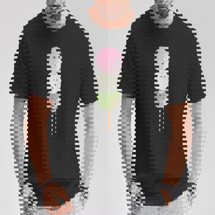 だんご 団子 和菓子 三色団子 三兄弟 だんご好き かわいい おもしろ しろ Tシャツ 面白い贈り物