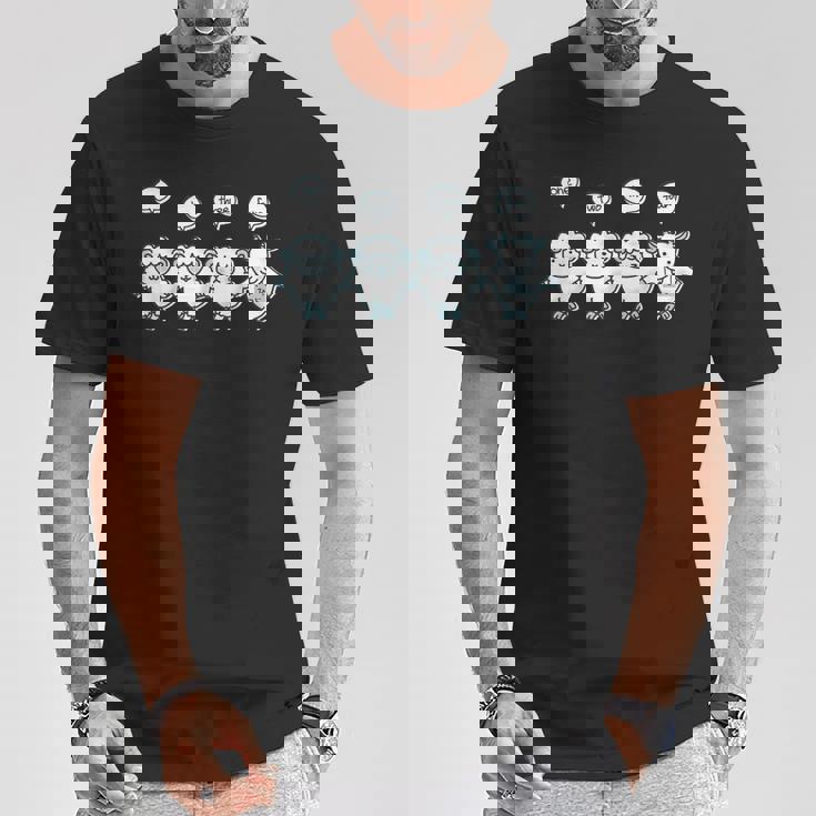 ひつじがいっぴき2 羊 ヒツジ ヤギ 不眠 安眠 数え歌 もふもふ 集団 かわいい おもしろ メンズ レディース キッズ Tシャツ 面白い贈り物