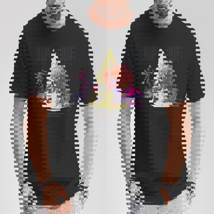 ひなビタスタンプ めう06「めうのもちゃちゃが…」 Tシャツ 面白い贈り物