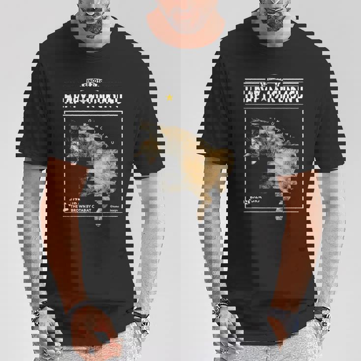 へそてんねこ、うずら 猫 へそ天 鶉 Cat Tシャツ 面白い贈り物