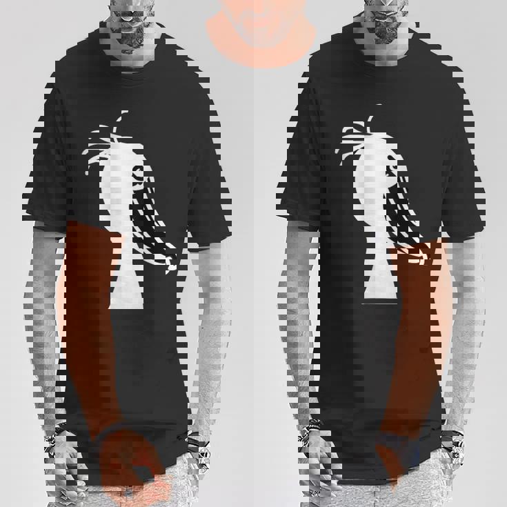 みんな大好きハシビロコウ 動かない鳥 はしび郎クラブ オリジナルデザイン イラスト おもしろ モノクロ Tシャツ 面白い贈り物