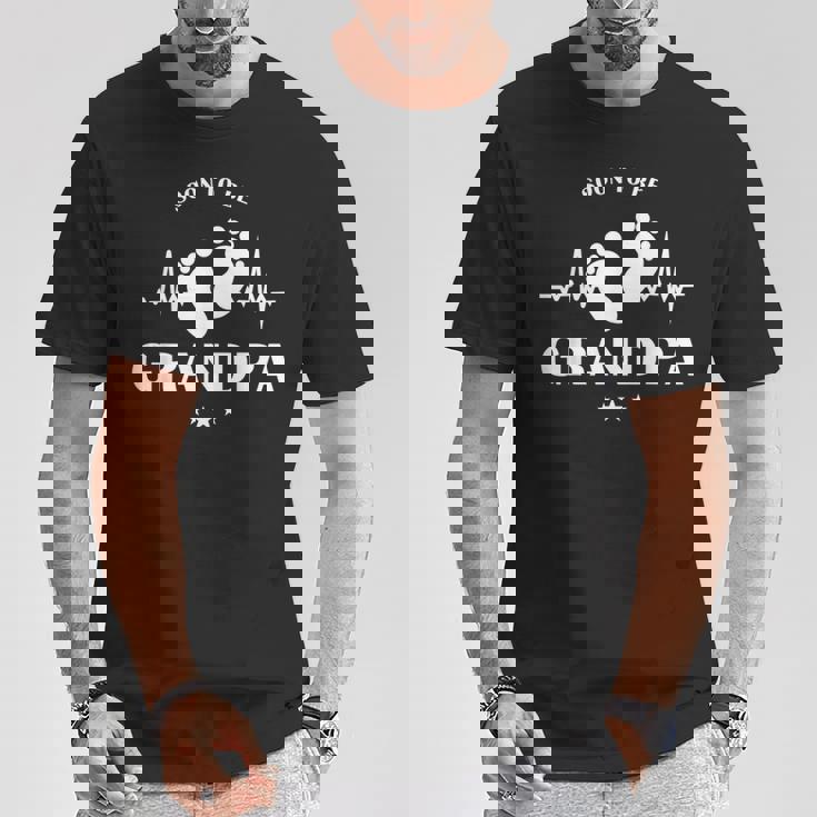 もうすぐおじいちゃん、新しいおじいちゃんになる Tシャツ 面白い贈り物