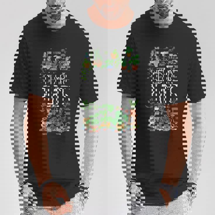 もっと植物が必要です Tシャツ 面白い贈り物