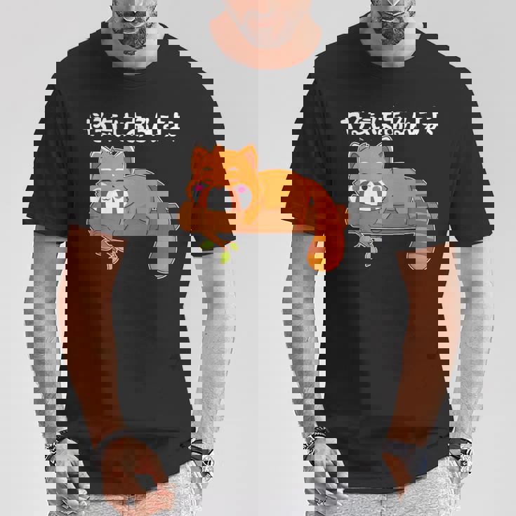 やる気はあるんすよ レッサーパンダ ジョーク かわいい 動物ギャグ好き おもしろ ネタ Tシャツ 面白い贈り物