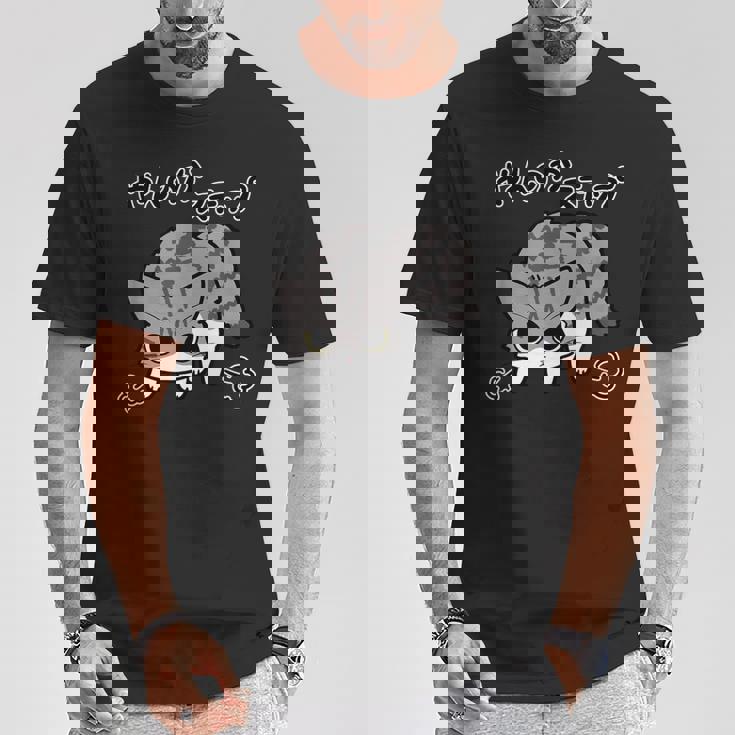 やんのかステップねこ キジ白長毛猫 かわいい 猫好き 動物 Tシャツ 面白い贈り物