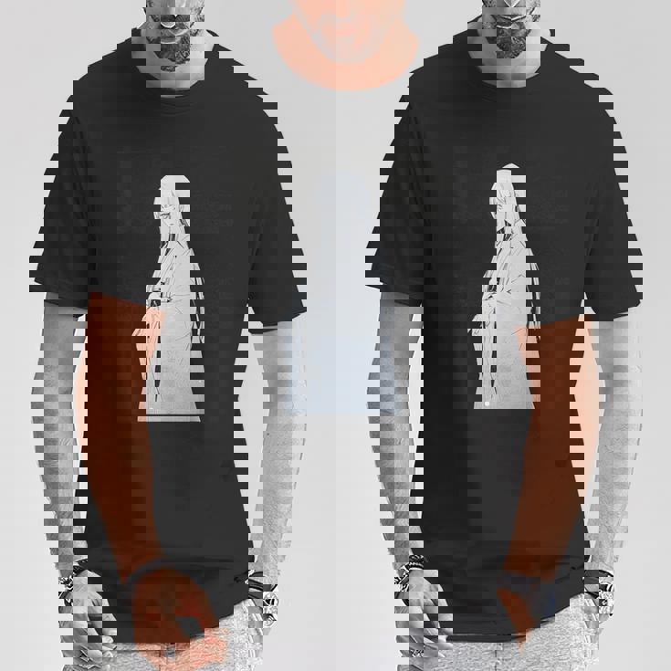 ゆきおんな アニメ キャラクター 日本語脚本背景 Tシャツ 面白い贈り物