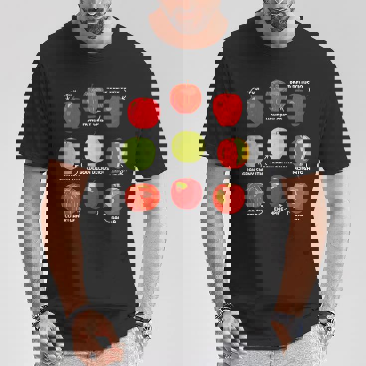 りんごの種類 りんご好き リンゴ果樹園 りんご狩り Tシャツ 面白い贈り物