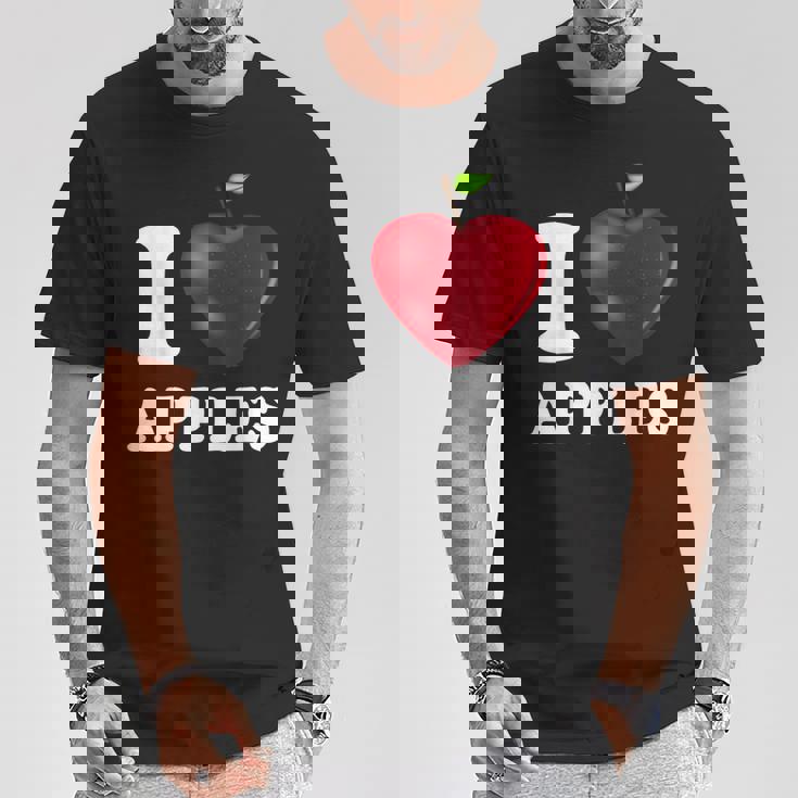 りんご大好き Tシャツ 面白い贈り物