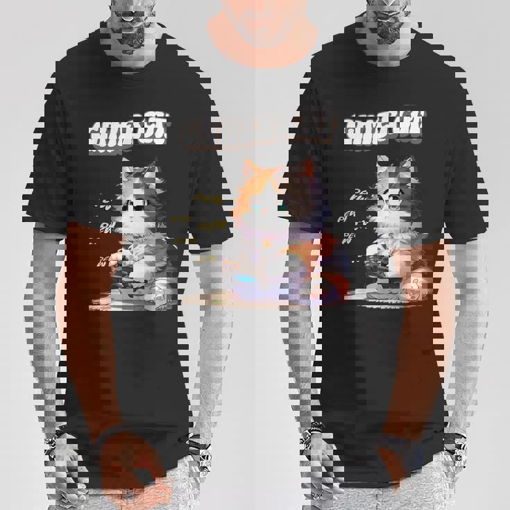 わがままゲーマー猫 ゲーム好き かわいい おもしろ マンガ アニメ オタク Tシャツ 面白い贈り物